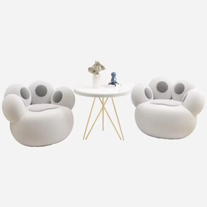 ชุดห้องนั่งเล่นรูปทรงอุ้งเท้าน่ารัก ผ้าเนื้อนุ่ม นั่งสบาย ดีไซน์ทันสมัย ตกแต่งบ้านให้อบอุ่น เฟอร์นิเจอร์ห้องนั่งเล่น - Product Image 4