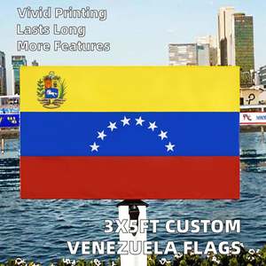 Drapeau du Venezuela 7 étoiles en polyester 2*3 pieds, drapeau de la République bolivarienne du Venezuela 1954, vente en gros - Product Image 2