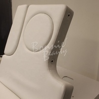 BonneBeauty Table de massage chauffante shiatsu en bois à hauteur réglable électrique