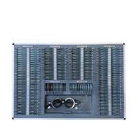 Ensemble d'instruments optiques 266 lentilles d'essai avec jantes en métal et boîtier en aluminium boîte d'optométrie pour optométristes optométrie ophtalmique