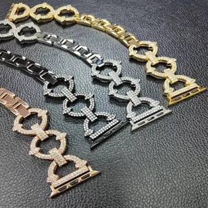 Correa de acero inoxidable para <span class=keywords><strong>Apple</strong></span> <span class=keywords><strong>Watch</strong></span>, correa de 38mm, 40mm, 41mm para iWatch SE Series 7, 6, 5, 4, 3, 2, 1, joyería elegante para mujer, Correa <span class=keywords><strong>O</strong></span>-link - Product Image 5