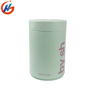 定制压花食品级草药粉锡瓶咖啡茶罐气密包装圆形金属茶罐 - Product Image 3