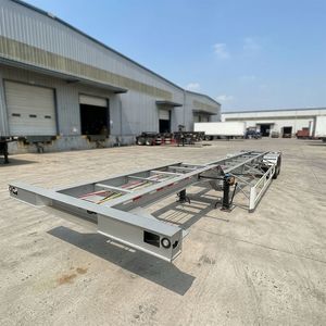 Best Sell Skeleton Container Semi <b>Trailer</b> 2/3/4 Axles 30-50t Capacity Steel Customizable Size for Long-haul Transportation - Product Image 4