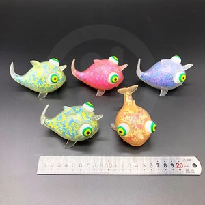 High Quality Soft Squishy Whale Shaped Foam <b>Ball</b> Anti-Stress Vent Toy with Flashing <b>Luminous</b> Features for Kids and Adults - Product Image 4