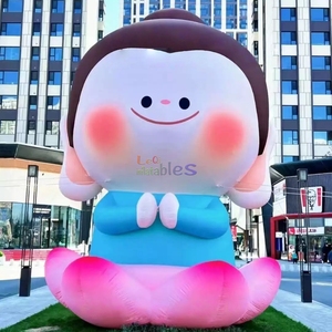 <span class=keywords><strong>Bouddha</strong></span> <span class=keywords><strong>gonflable</strong></span> sur le thème des dessins animés, en forme de lotus, pour événements, publicité et décoration - Product Image 2