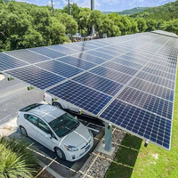 Sistema de Montaje en Suelo para Carport Solar de Fácil Instalación, Acero al Carbono para una Rápida Instalación de Energía Solar, Alta Resistencia al Viento