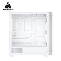 Boîtier d'ordinateur AntarcChill Factory Full Tower, flux d'air élevé, façade en mesh, verre trempé, compatible E-ATX, prêt pour radiateur 360 mm