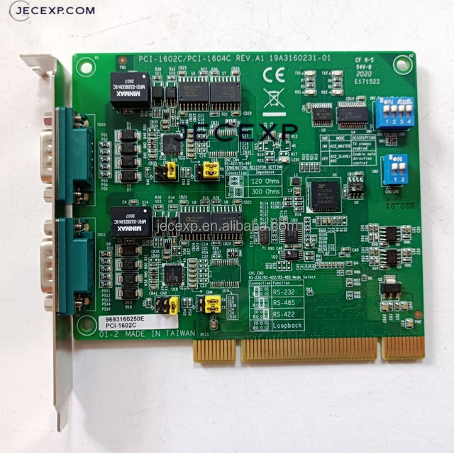 NEW PCI-1602C PCI-1602C/PCI-1604C REV.A1 19A3160231-01 PCI-1602C-AE 2-Port RS232/422/485 PCI Card with Isolation Tested Working