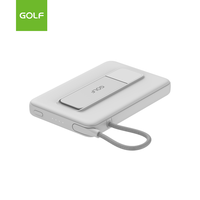Mini Power Bank Portable avec Câble Intégré, Vente en Gros, LED Universel, OEM, Charge Rapide PD 20W, Power Bank Magnétique Sans Fil 5000mAh