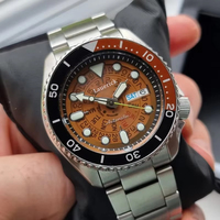 Jam Tangan Pria Baru dari Baja Tahan Karat - Jam Tangan Mekanis Otomatis Tahan Air dengan Dial Penunjuk Bercahaya yang Sporty dan Trendy.