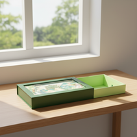 Boîtes à thé en papier personnalisées en forme de tiroir pour emballage cadeau, avec illustration, production en série en usine