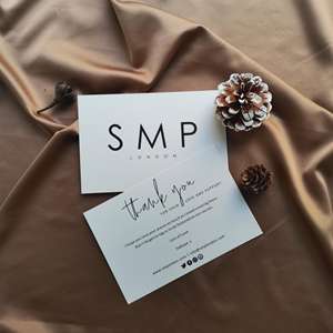 사용자 정의 로고 400g 코팅 종이 명함 할인 쿠폰 엽서 사용자 정의 감사 카드 중소 기업 - Product Image 2