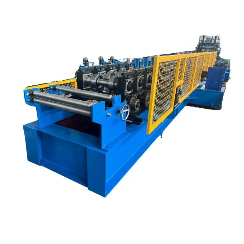 Galvanized Steel Frame and Cee Purlin Z Shaped Purlin Roll Forming Machine 100mm to 300mm for Roof Structural Support
