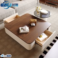 Table basse en bois massif pour salon moderne, durable, luxe léger, mobilier haut de gamme