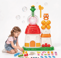 Kit de machine à ballons Fun Farm avec pompe de gonflage, ballons, autocollants pour les yeux et animaux, jouet créatif DIY pour enfants
