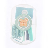 Mini Agrafeuse Couleur Macaron et Ensemble Combiné de Papeterie pour Étudiant – Mignon et Pratique