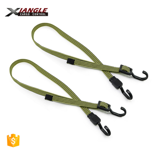 18mm flache <span class=keywords><strong>Bungee</strong></span>-Schnur Elastischer Gummi Breites Motorrad Flache <span class=keywords><strong>Bungee</strong></span>-Schnur Kunststoff beschichteter Metall haken für Camping im Freien - Product Image 5