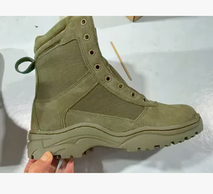 Botas tácticas de camuflaje para caza, modelo TSB601 Coyote Brown, con cremallera lateral, resistentes, para hombre, para bosque y jungla, OEM ODM, calzado de entrenamiento. - Product Image 3