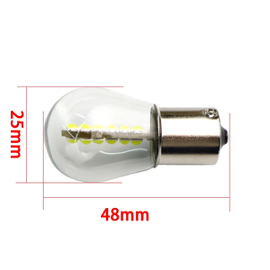 جراب زجاجي فائق السطوع عالي الجودة 18 Smd Led Convex إشارة انعطاف أوتوماتيكية مصابيح إيقاف السيارة أبيض أحمر أصفر DC12V - Product Image 2