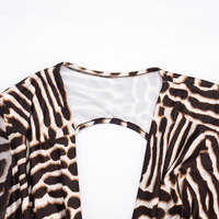 Robe pour femme tendance et sexy, imprimée numériquement, pour l'automne, tenue de club, robe modeste pour femme