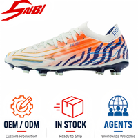Chaussures de football à crampons AG FG en TPU personnalisées, directement de l'usine, en textile PU résistant à l'usure, crampons d'entraînement, vente en gros en vrac