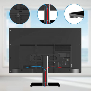 Soporte de mesa de <span class=keywords><strong>TV</strong></span> con ajuste de altura económico de 17 "-55" 40kg, Universal, 2 <span class=keywords><strong>patas</strong></span>, Base de montaje <span class=keywords><strong>para</strong></span> televisión de escritorio - Product Image 3