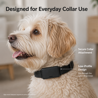 Collier de suivi GPS intelligent pour animaux de compagnie Trevaron, localisation en temps réel, alertes de zone sécurisée, batterie 1200 mAh, autonomie de 30 jours, historique des itinéraires