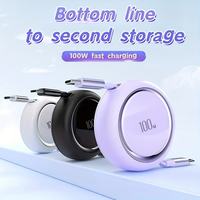 100W câble rétractable type-c 5A charge rapide et transfert de données veste en nylon pour iPhone pour Samsung pour écouteurs Galaxy
