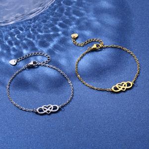 Collar y Pulsera de Cadena con Colgante de Corazón de Aleación Tiyo, Diseño Geométrico, Joyería Unisex, Origen Zhejiang, Chapado en Oro/Plata de 14K, XLY149 - Product Image 4