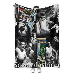 Nuevo estilo Good Guys Creepy Scream <span class=keywords><strong>Horror</strong></span> Character Fleece Halloween Party Supplies 150*200 cm Sofá Festival Manta - Product Image 4