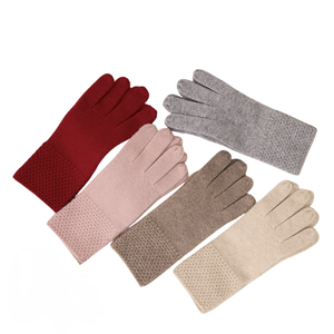 <span class=keywords><strong>Gants</strong></span> d'hiver décontractés pour femmes, en cachemire 100% ou en <span class=keywords><strong>laine</strong></span> mérinos 100%, personnalisés, chauds, pour le sport en plein air, style uni, chauds, luxueux, tricotés - Product Image 1