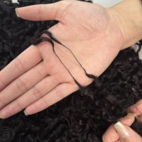 Cheveux 100% humains pour tresses au crochet, extensions de cheveux en vrac à ondulations profondes pour femmes noires, noir naturel