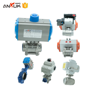Anruk Explosion Proof van điều khiển khí nén với solenoid giới hạn chuyển đổi hộp bóng và bướm loại - Product Image 4
