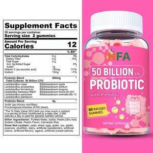 High Grade Healthcare Products Promote Cleanse Detox 50 Billion CFU Probiotic Gummies with Prebiotic Pectin Infused Gummies - Product Image 2