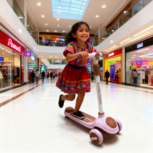 Nuovo Modello di Monopattino Pieghevole Leggero per Bambini con Musica Bluetooth, per Età 3-12 Anni - Product Image 2