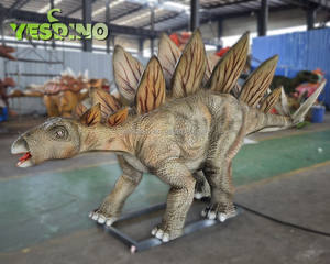 ขนาดสมจริงสมจริงสเตโกซอรัส-โครงเหล็กและฟองน้ำซิลิโคนปรับแต่งได้สำหรับสวนสนุกจูราสสิก - Product Image 4