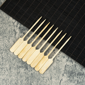 Palillos Desechables Largos de Bambú Natural Verde y Blanco, Mini Palillos para Frutas, para Acampar, Cocinar, Barbacoa, Aperitivos y Comida para Llevar - Product Image 6