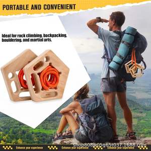 Wooden <b>Climbing</b> <b>Frame</b> Pentagonal Grip Arm Trainer 15mm 20mm 25mm Natural Wood Color Portable Mountaineering Gear - Product Image 4