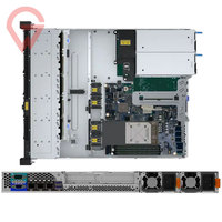 Serveur en rack ThinkSystem SR250 V3 Intel DDR5 128 Go 5600 MHz 6300 processeurs SAS SATA SSD PCIe RAID Alimentation 800 W pour