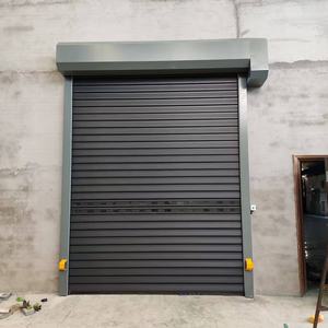 Porte de garage sectionnelle moderne en aluminium sur mesure pour entrepôt <span class=keywords><strong>RENPU</strong></span>, ouverture latérale électrique, résistante à l'eau, globale - Product Image 4