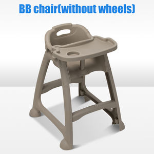 Silla de Comedor para Bebé Ajustable y Cómoda, Desmontable, Apilable, Silla Infantil de Patas Altas con Bandeja para Restaurante - Product Image 4