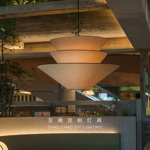 Lampe suspendue DIY ZHAO CHAO, ronde, E27, à économie d'énergie, avec interrupteur, pour restaurant, bar, chambre, bureau - Product Image 1
