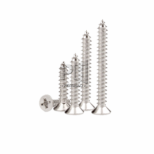 Vis autotaraudeuse à tête fraisée en acier inoxydable 304, vis à tête plate cruciforme en acier inoxydable <span class=keywords><strong>KA1</strong></span> * 3-KA6*40 - Product Image 1