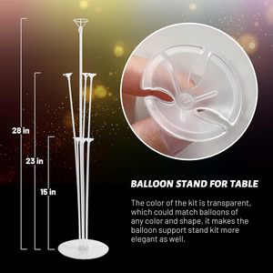 Plastic <b>Balloon</b> Holder Stick Tubes for Wedding Birthday Christmas Party Decoration Kids Baby Shower-<b>Balloon</b> Support Stand - Product Image 3