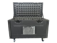 Valise de transport robuste en PE pour équipement de scène professionnel et câbles