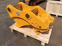 Attache rapide mécanique jaune avec composant moteur pour excavatrices de 1,5 à 4 tonnes, acier de haute qualité, garantie 12 mois