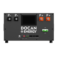 Kit de boîte de batterie DIY Docan Energy 15KWh 314AH LiFePO4 avec BMS JK PB2A16S20P 200A V19 et bornes M8 pour stockage d'énergie solaire