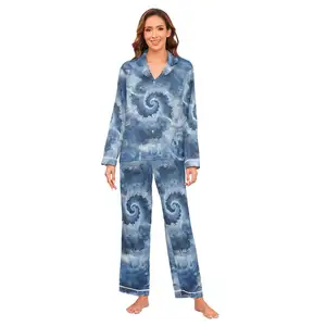 Женская пижамная одежда по низкой цене, женская пижама из двух предметов, Летняя шелковая пижама больших размеров