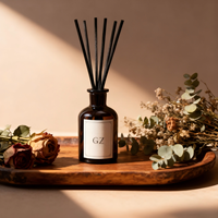 Diffuseur de parfum d'ambiance 50/80/100ml en verre ambré, sans flamme, aromathérapie, huile essentielle, désodorisant