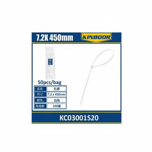 Vente en gros 72x450mm attaches de câble autobloquantes 50pcs sac en nylon et plastique largeur 2.5mm - Product Image 1